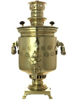 Самовар дровяной 5 литров желтый цилиндр Г. П. Баташева, арт. 433726